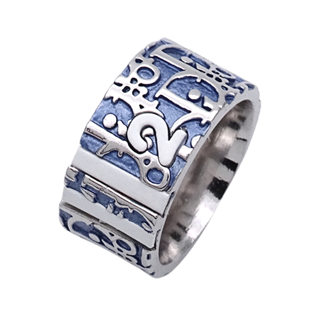 Christian Dior Dior ring for women and men, brand name, Trotter No.2, metal, ...